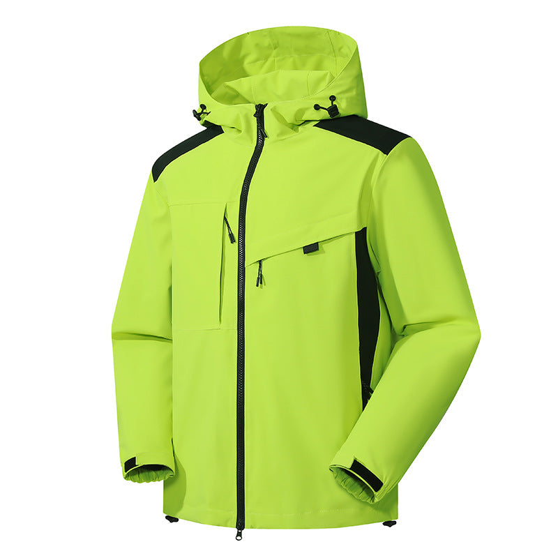 Vireous Waterproof Windproof Outdoor Shell Jacket Unisex, Candy Colours