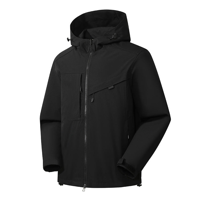 Vireous Waterproof Windproof Outdoor Shell Jacket Unisex, Candy Colours