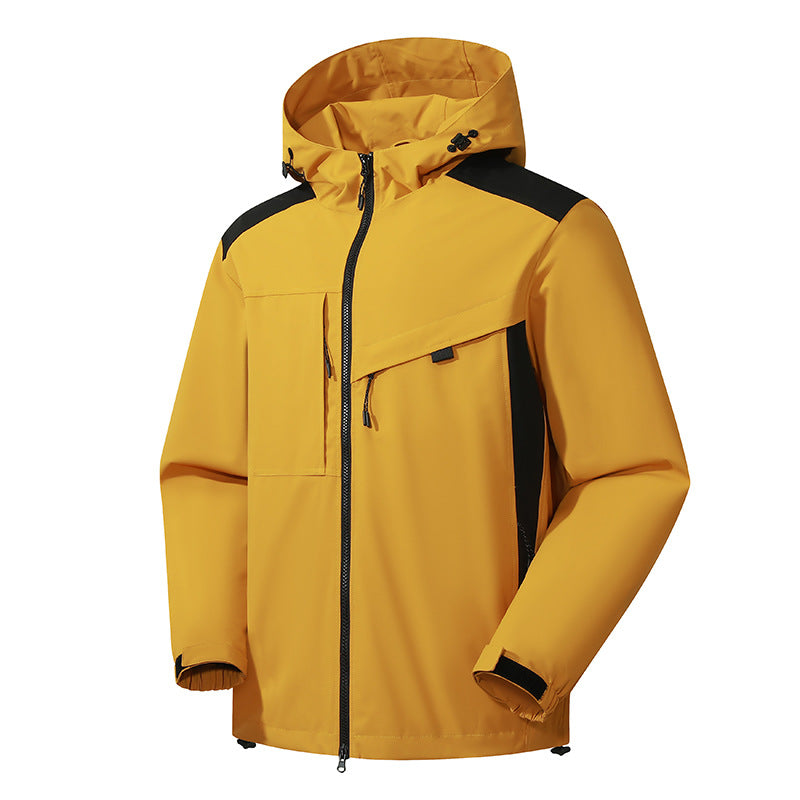Vireous Waterproof Windproof Outdoor Shell Jacket Unisex, Candy Colours