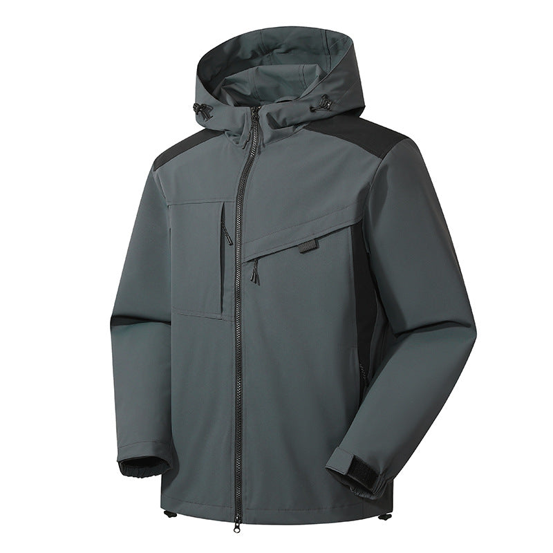 Vireous Waterproof Windproof Outdoor Shell Jacket Unisex, Candy Colours