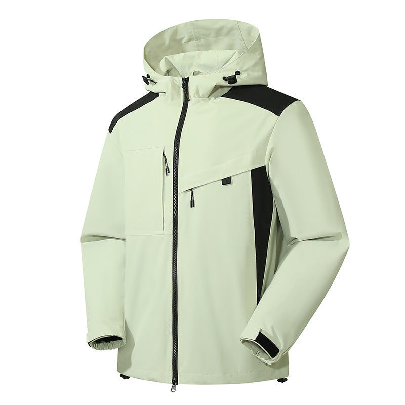 Vireous Waterproof Windproof Outdoor Shell Jacket Unisex, Candy Colours