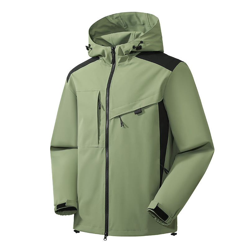 Vireous Waterproof Windproof Outdoor Shell Jacket Unisex, Candy Colours