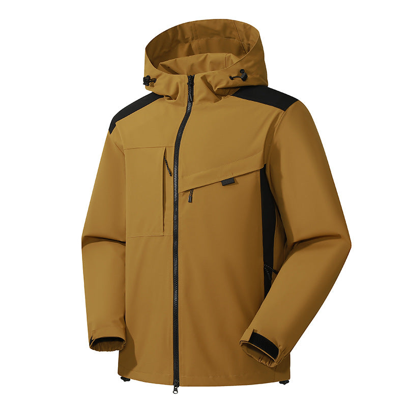 Vireous Waterproof Windproof Outdoor Shell Jacket Unisex, Candy Colours