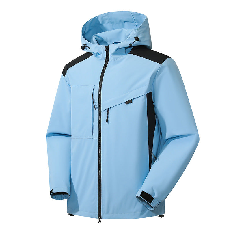 Vireous Waterproof Windproof Outdoor Shell Jacket Unisex, Candy Colours