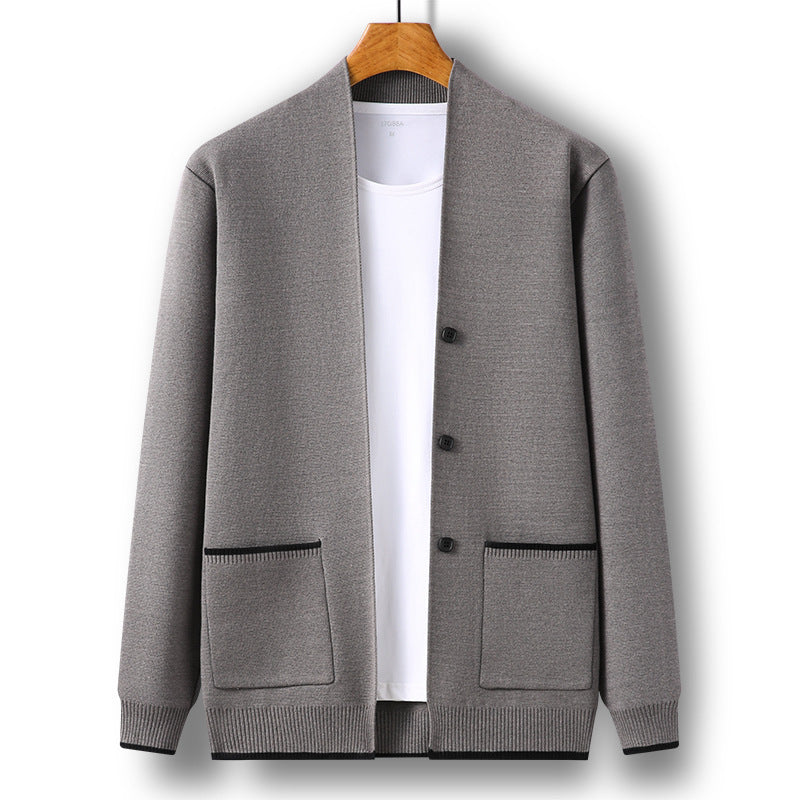 Minimalist Men's Sweater Short Coat