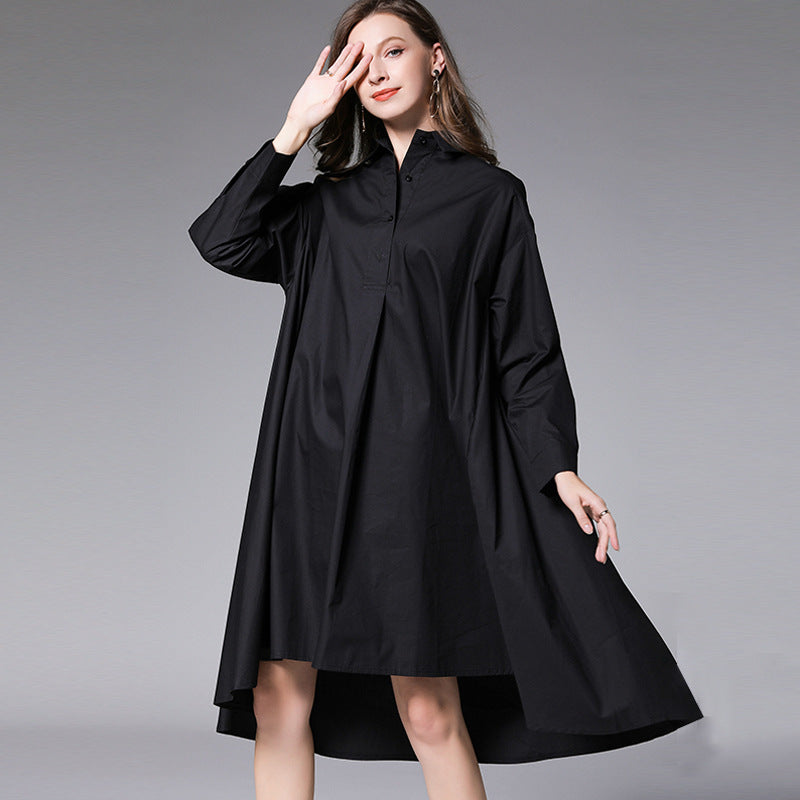 Vireous Loose-Fit Fashion Everyday Elegance Shirt Dress, Plus Sizes