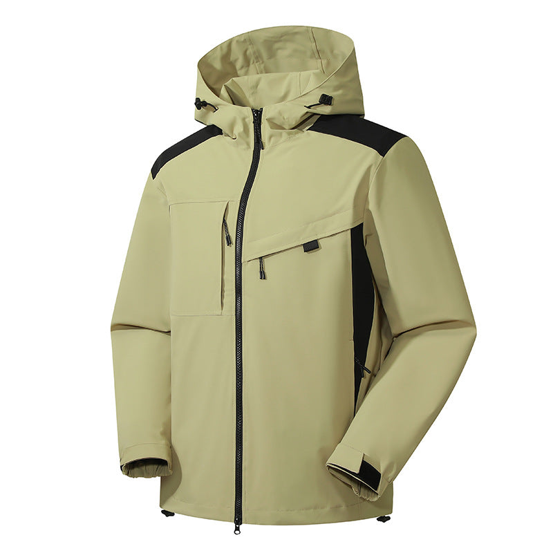 Vireous Waterproof Windproof Outdoor Shell Jacket Unisex, Candy Colours