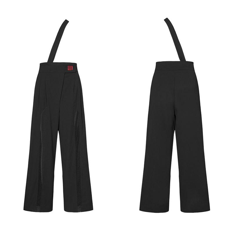 Punk Rave Zadie Wide-Leg Mesh Cutaway Trousers