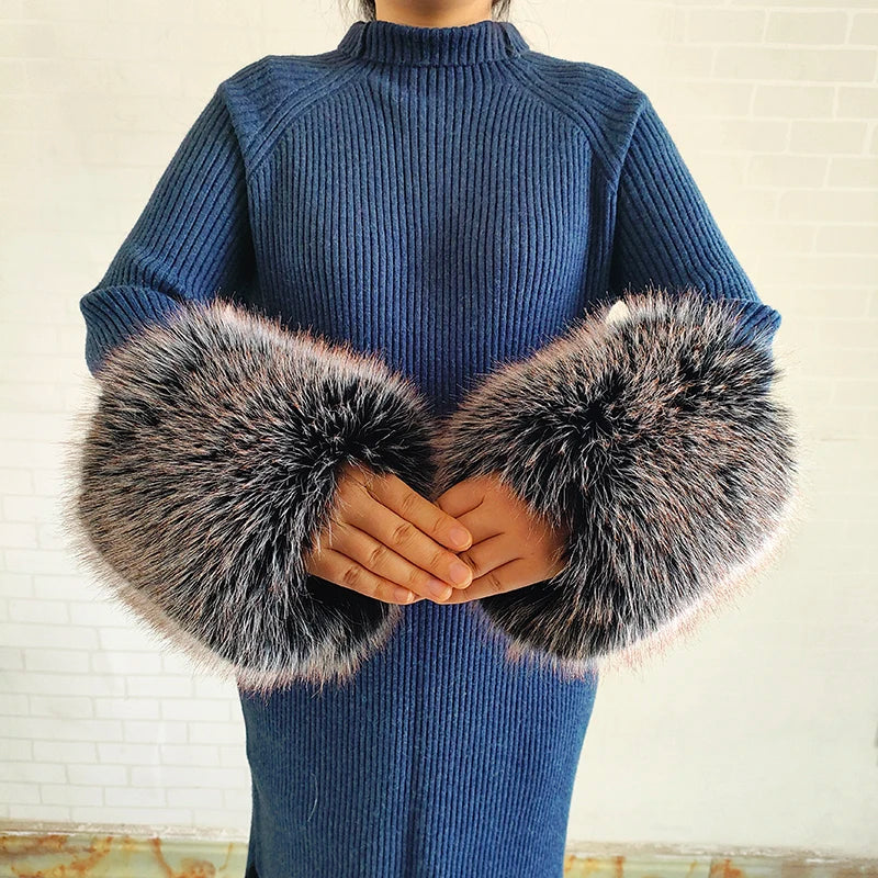 Winter Faux Fur Collar and Cuffs Set, Shawl and Accessories
