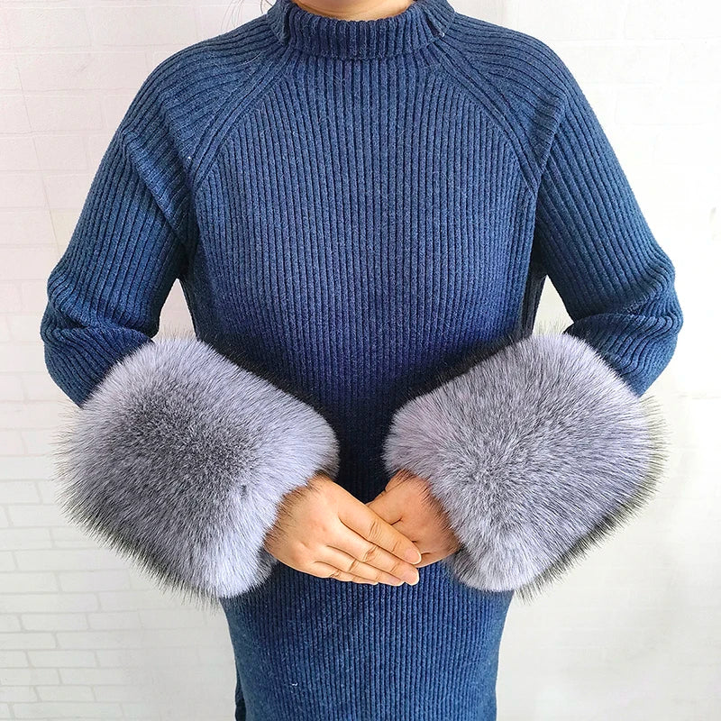 Winter Faux Fur Collar and Cuffs Set, Shawl and Accessories
