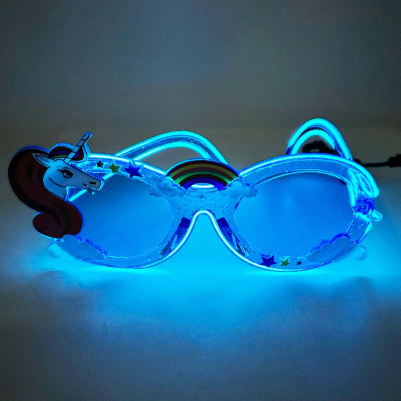 Glowing Party Glasses, Festival Sunglasses, Lighting Glow Glasses