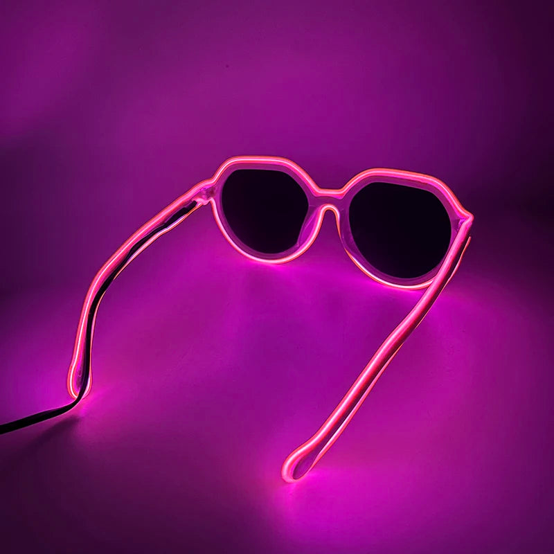 Glowing Party Glasses, Festival Sunglasses, Lighting Glow Glasses
