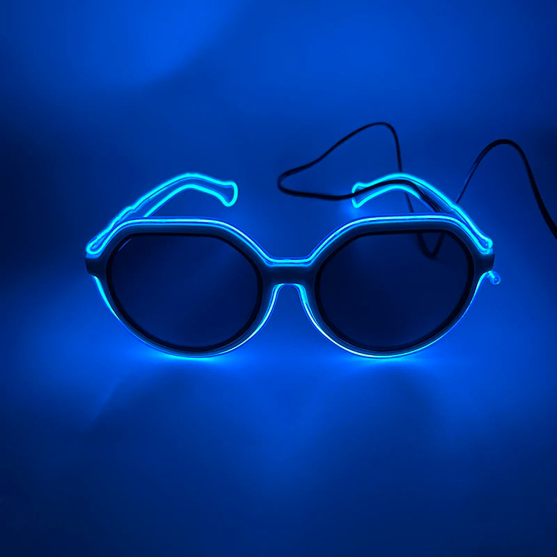 Glowing Party Glasses, Festival Sunglasses, Lighting Glow Glasses