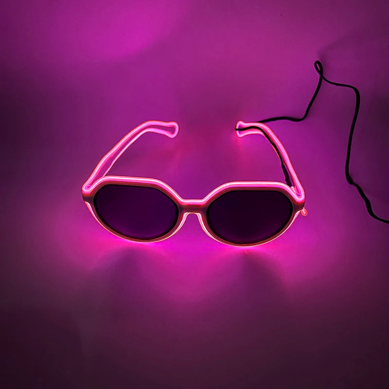 Glowing Party Glasses, Festival Sunglasses, Lighting Glow Glasses