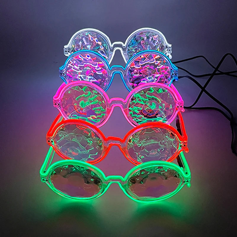 Glowing Party Glasses, Festival Sunglasses, Lighting Glow Glasses