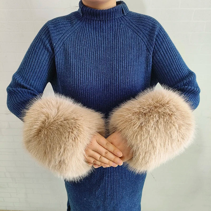 Winter Faux Fur Collar and Cuffs Set, Shawl and Accessories