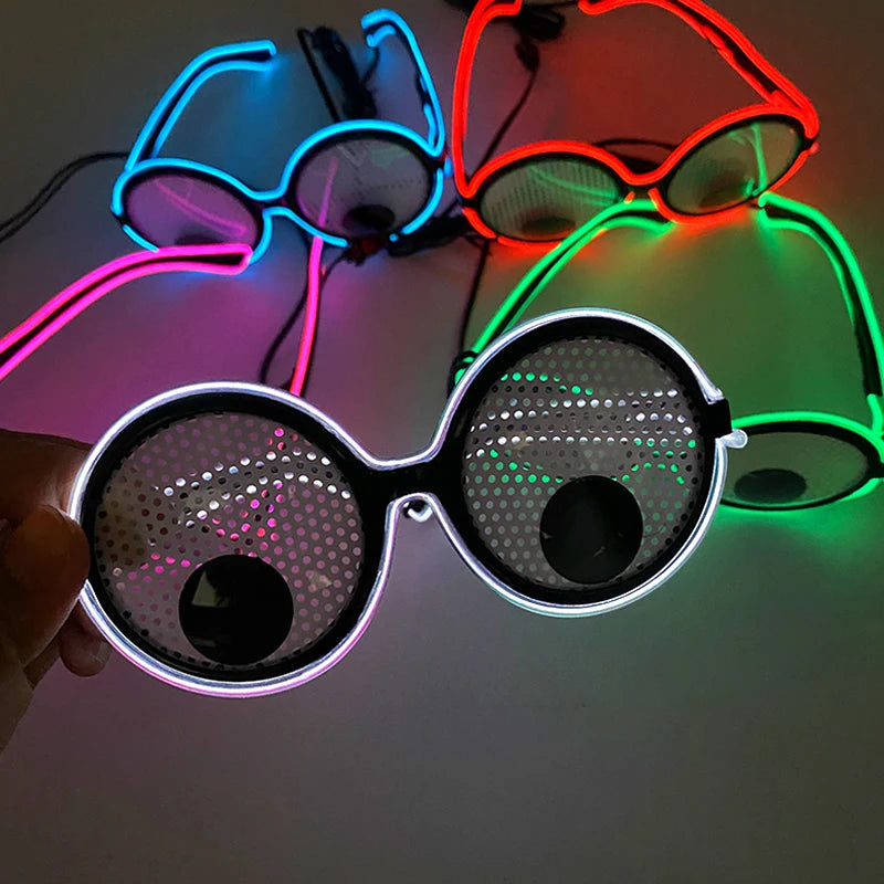 Glowing Party Glasses, Festival Sunglasses, Lighting Glow Glasses