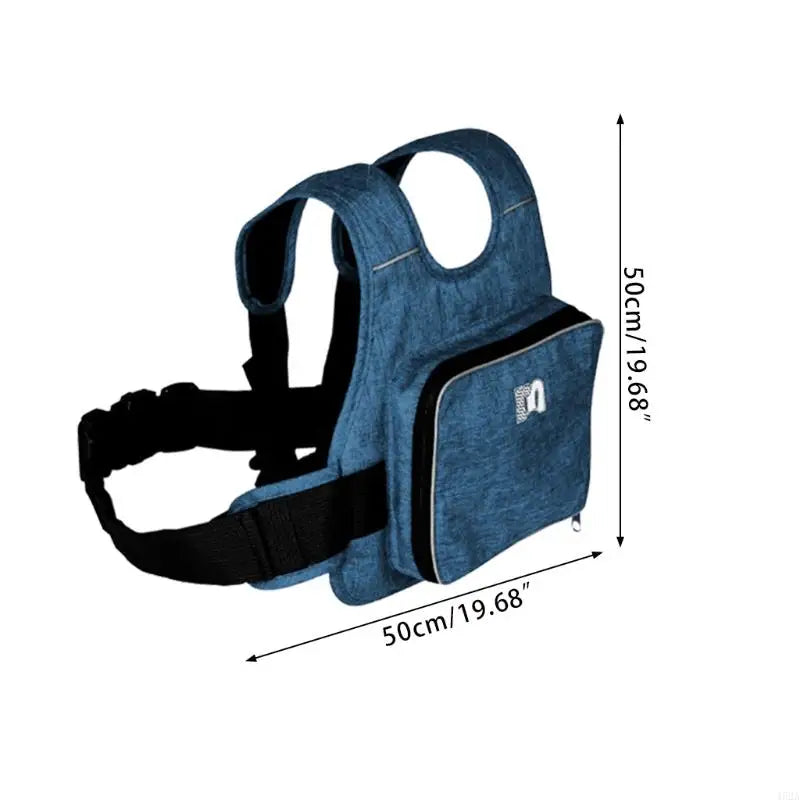 Universal Children's Motorcycle Safety Belt, Waist and Shoulder Belt with Storage Pocket