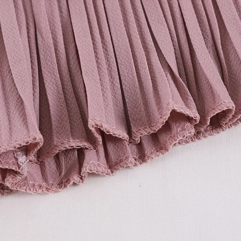 Vireous Summer Sleeveless Ribbed Chiffon Camisole Top