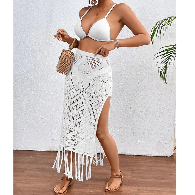 Women's Knitted Texture Sarong Skirt
