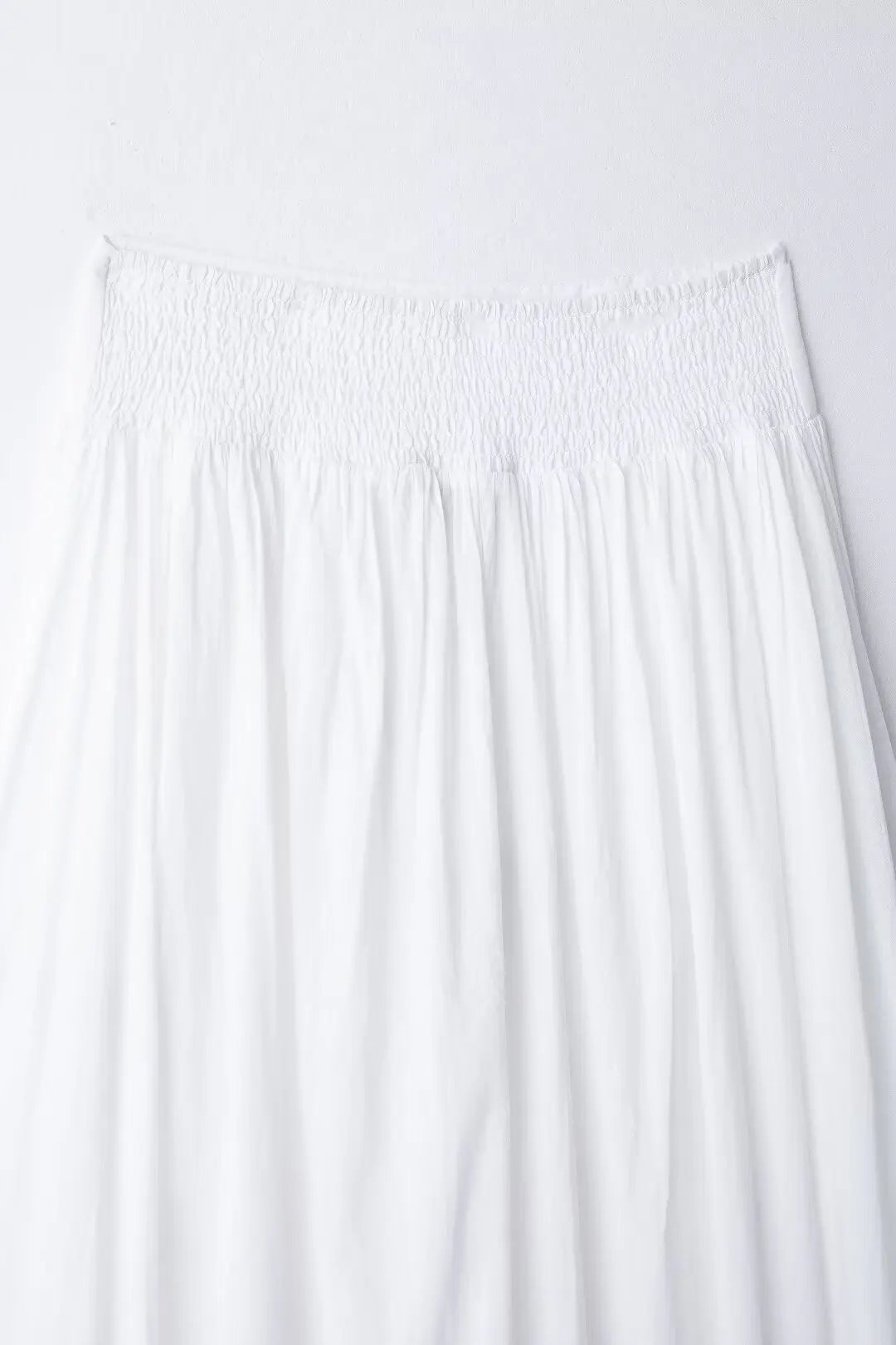 Bohemian-Style White and Blue Embroidered Two-Piece Women's Summer Set