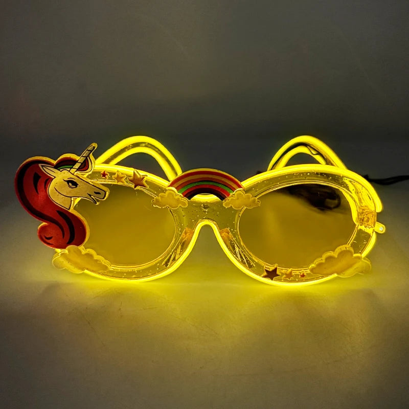 Glowing Party Glasses, Festival Sunglasses, Lighting Glow Glasses