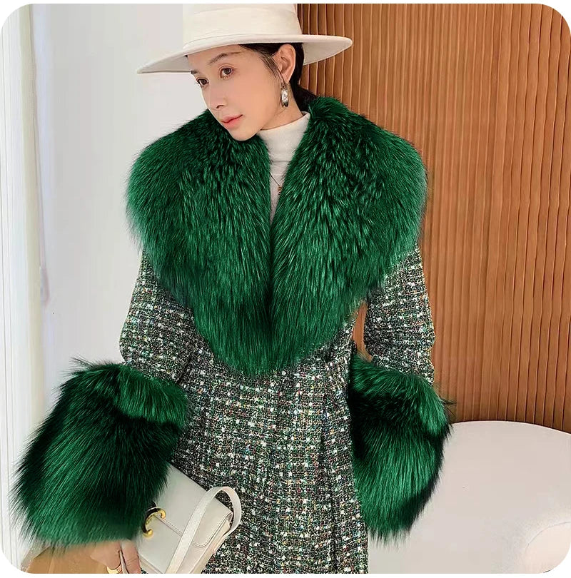 Winter Faux Fur Collar and Cuffs Set, Shawl and Accessories