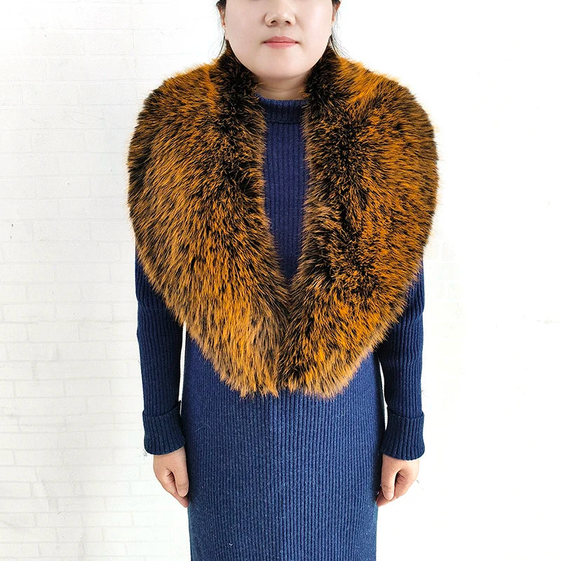 Winter Faux Fur Collar and Cuffs Set, Shawl and Accessories