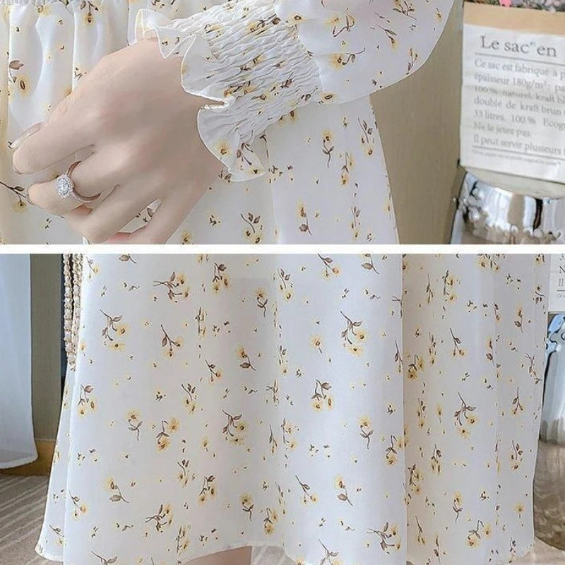 Vireous Floral Midi Dress, Vintage Design