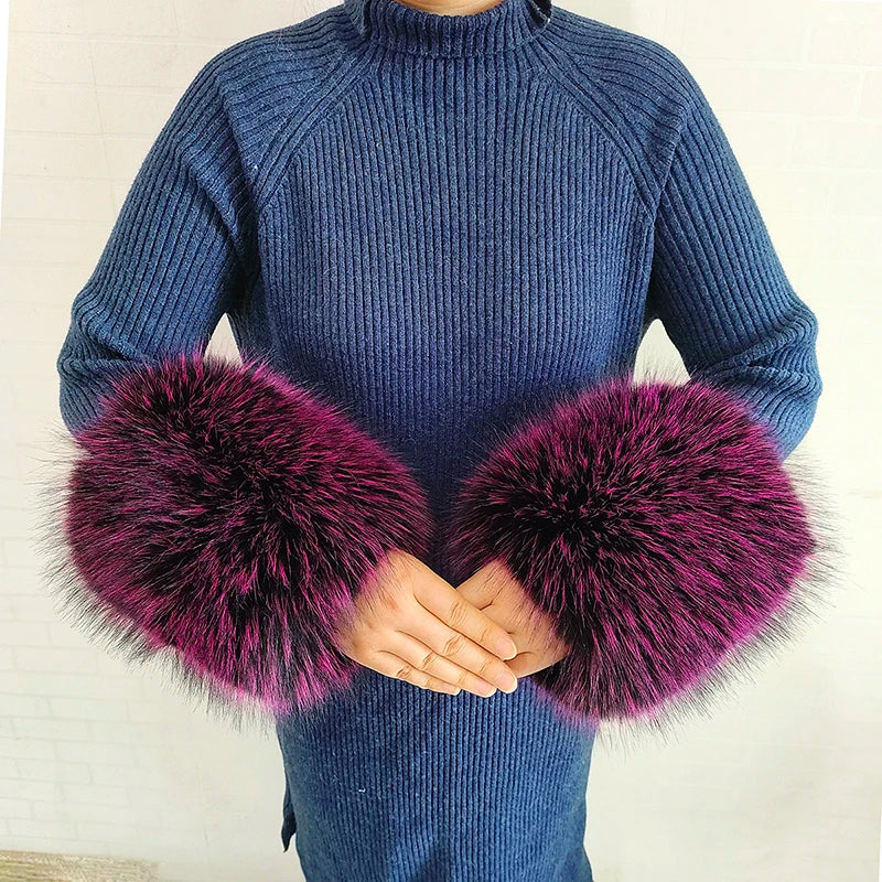 Winter Faux Fur Collar and Cuffs Set, Shawl and Accessories