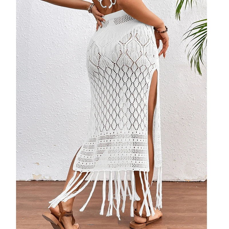 Women's Knitted Texture Sarong Skirt