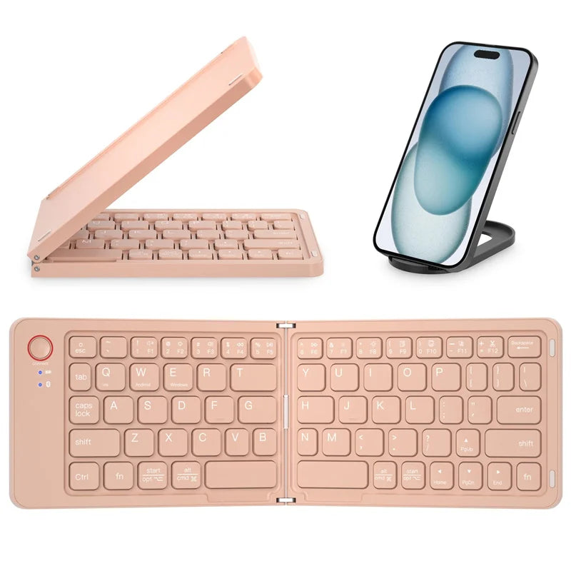 New Design Folding Bluetooth Keyboard Multi-Devices Rechargeable