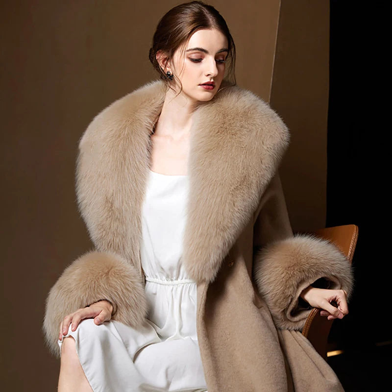 Winter Faux Fur Collar and Cuffs Set, Shawl and Accessories