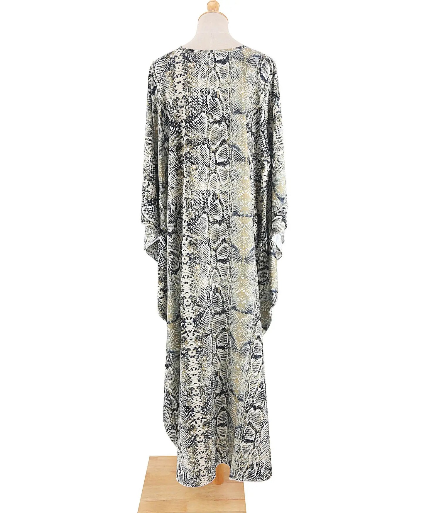 Zebra Print Kaftan Dress, Oversize Beach Dress