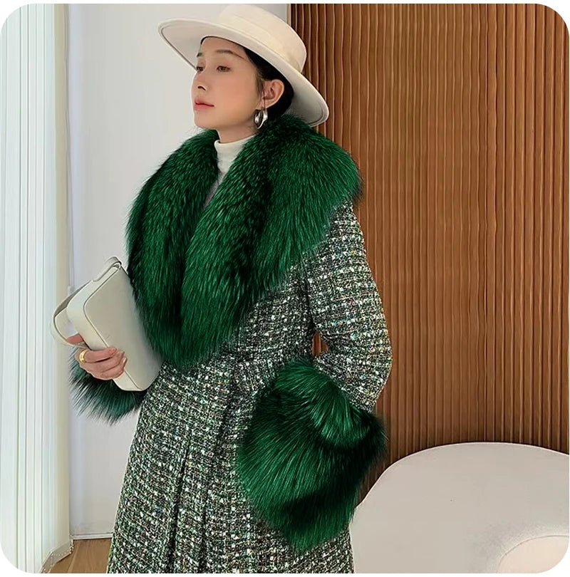 Winter Faux Fur Collar and Cuffs Set, Shawl and Accessories