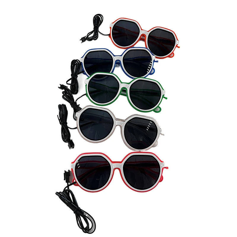 Glowing Party Glasses, Festival Sunglasses, Lighting Glow Glasses