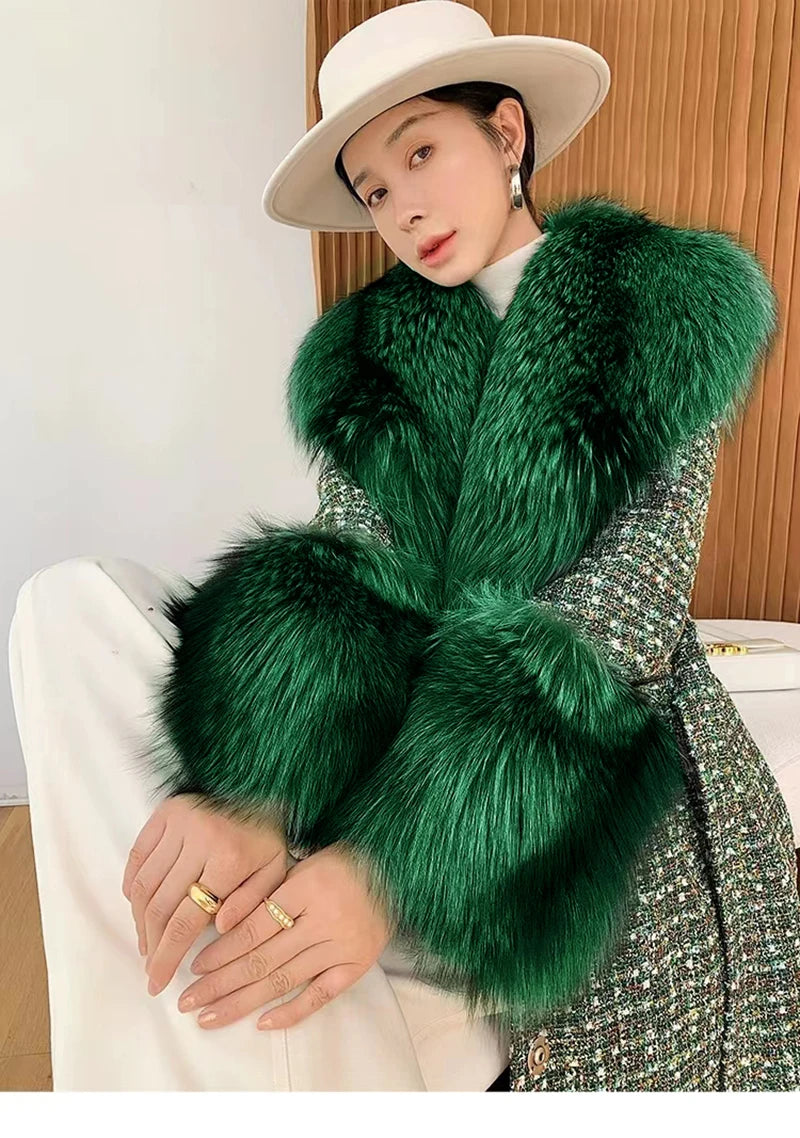 Winter Faux Fur Collar and Cuffs Set, Shawl and Accessories