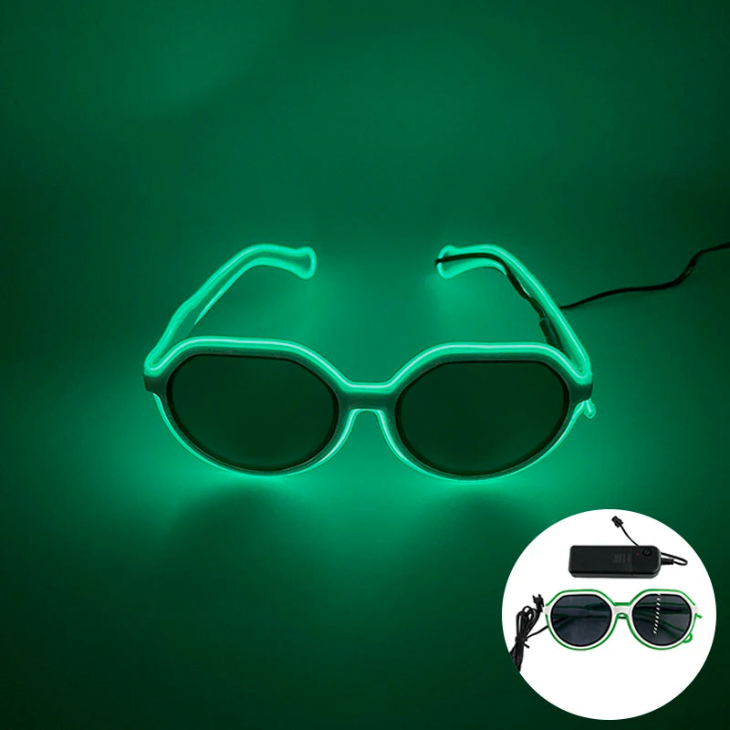 Glowing Party Glasses, Festival Sunglasses, Lighting Glow Glasses