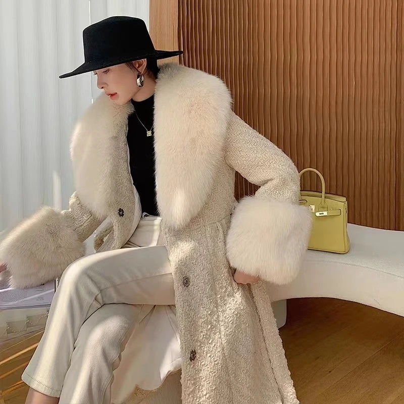 Winter Faux Fur Collar and Cuffs Set, Shawl and Accessories