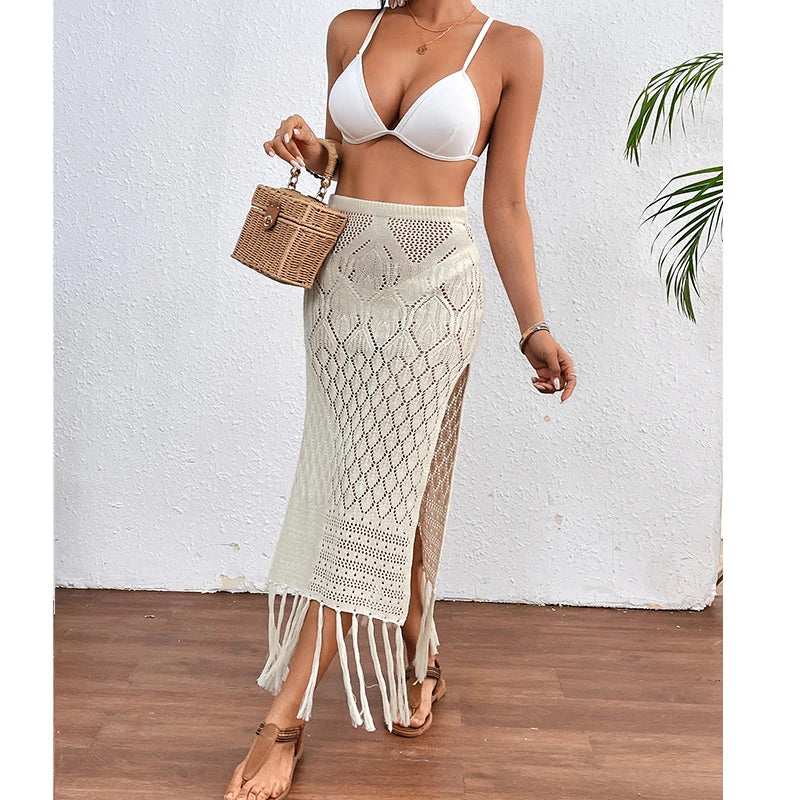 Women's Knitted Texture Sarong Skirt
