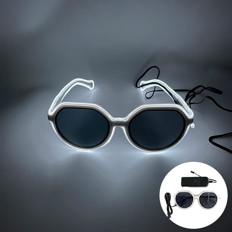 Glowing Party Glasses, Festival Sunglasses, Lighting Glow Glasses