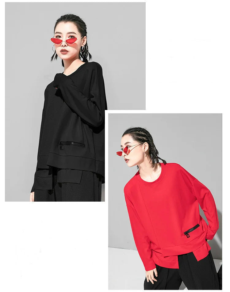 Vireous Streetwear Women's Round-Neck Fashion Top, Catwalk Collection