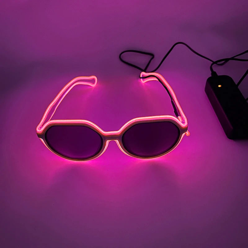 Glowing Party Glasses, Festival Sunglasses, Lighting Glow Glasses