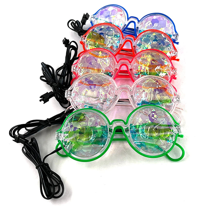 Glowing Party Glasses, Festival Sunglasses, Lighting Glow Glasses