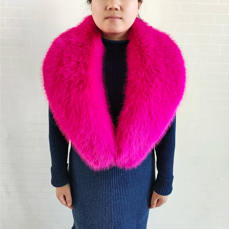 Winter Faux Fur Collar and Cuffs Set, Shawl and Accessories