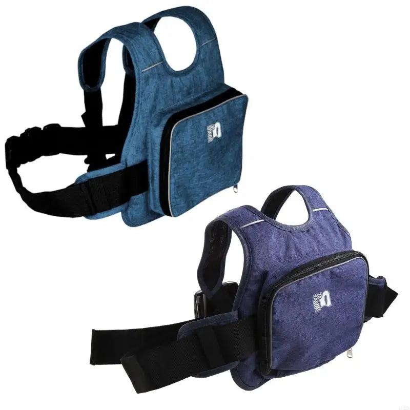 Universal Children's Motorcycle Safety Belt, Waist and Shoulder Belt with Storage Pocket