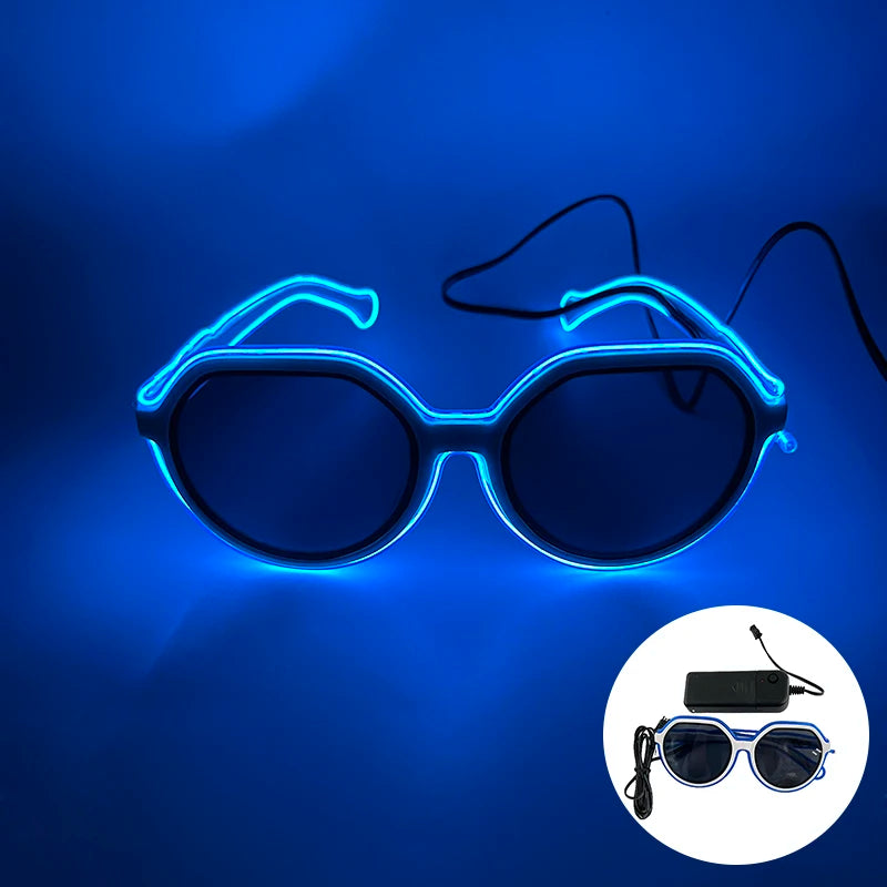 Glowing Party Glasses, Festival Sunglasses, Lighting Glow Glasses