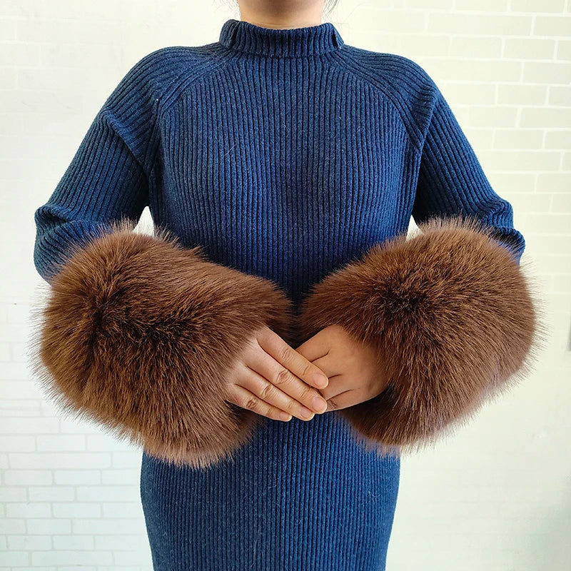 Winter Faux Fur Collar and Cuffs Set, Shawl and Accessories
