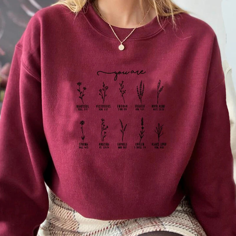 'You Are' Bible Verse Inspiration Sweatshirt