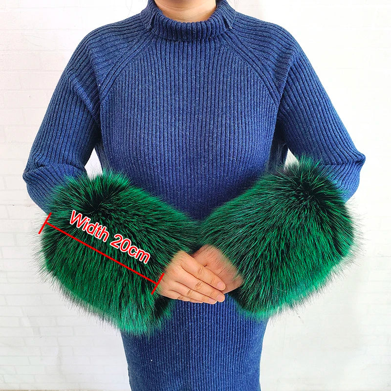 Winter Faux Fur Collar and Cuffs Set, Shawl and Accessories